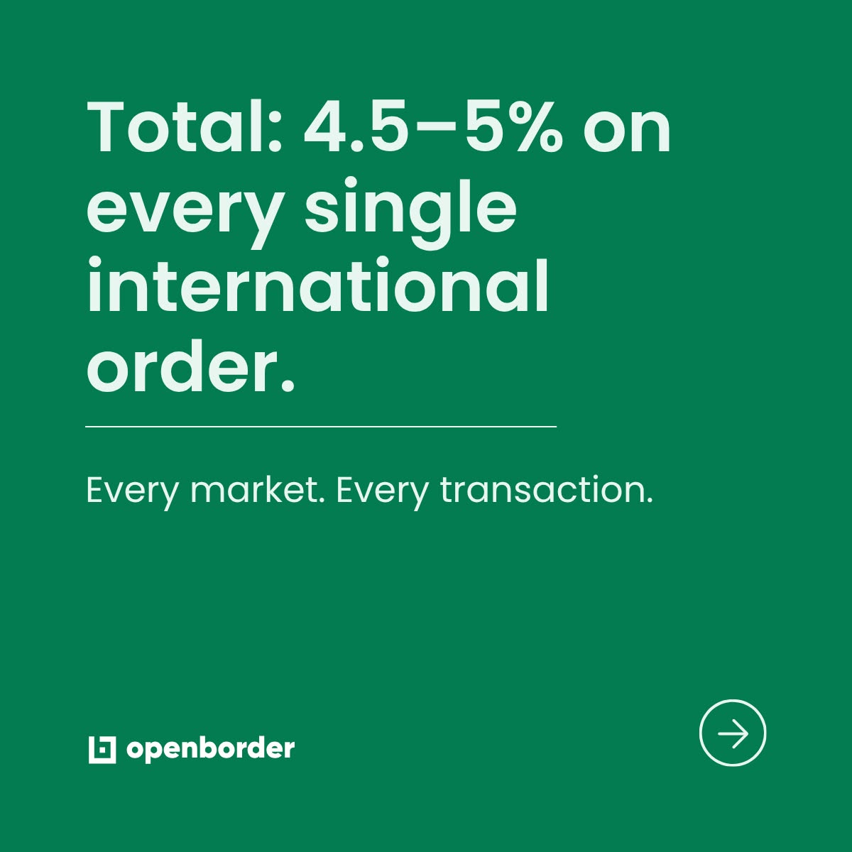 Hidden fees on every order